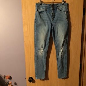 Lucky brand size 10 light blue light distressed jeans